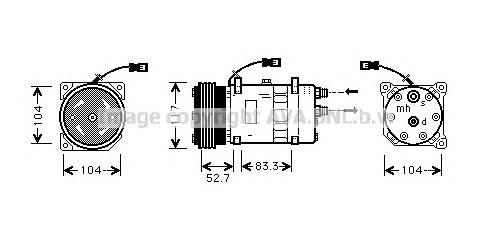 6453G5 Peugeot/Citroen Compressor de aparelho de ar condicionado
