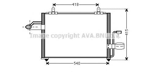 96452049 General Motors Radiador de aparelho de ar condicionado