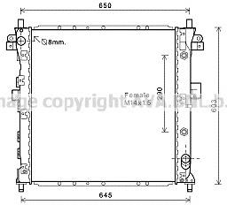 2131009250 Ssang Yong Radiador de esfriamento de motor