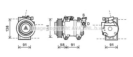 926001AT0A Nissan/Infiniti Compressor de aparelho de ar condicionado