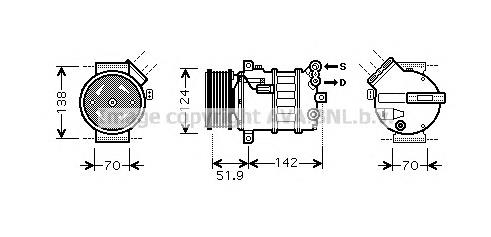 813622 VALEO Compressor de aparelho de ar condicionado