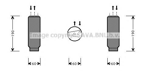 Compre 46527180 Fiat/Alfa/Lancia Tanque de recepção do secador de aparelho de ar condicionado