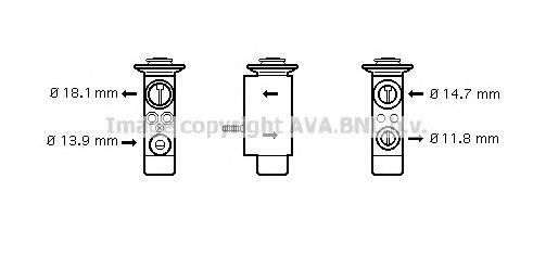 Compre 121063 ACR Válvula TRV de aparelho de ar condicionado