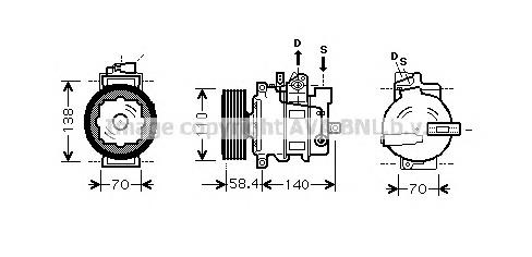 Compressor de aparelho de ar condicionado VAG 4472209590 preço, a partir de 148,12 USD