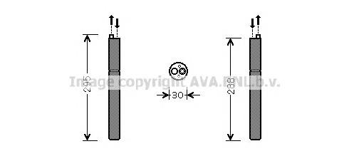 8K0298403 VAG Tanque de recepção do secador de aparelho de ar condicionado