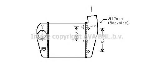 4F0145805AA VAG Radiador de intercooler