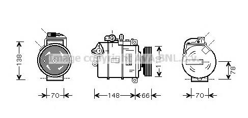 Compre 699380 VALEO Compressor de aparelho de ar condicionado