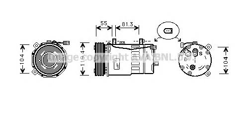 Compre SD7V161215 VAG Compressor de aparelho de ar condicionado