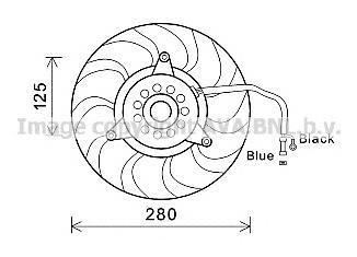 Ventilador elétrico de esfriamento montado (motor + roda de aletas) VAG 8A0959455A preço, a partir de 68,10 USD