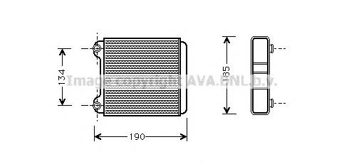 Radiador de forno (de aquecedor) NRF 54421 preço, a partir de 51,15 USD