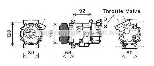 Compressor de aparelho de ar condicionado NRF 32908