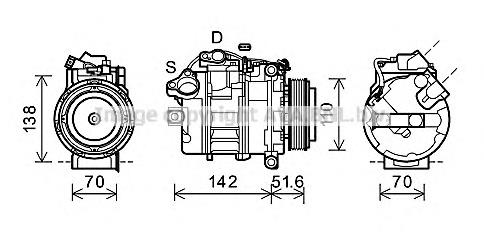 Compressor de aparelho de ar condicionado BMW 64509180549 preço, a partir de 402,12 USD