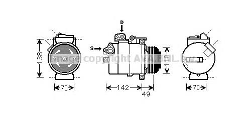 Compre ACP687 Lucas Compressor de aparelho de ar condicionado