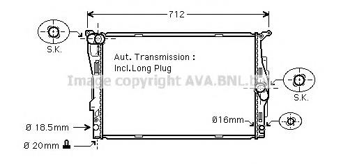 Radiador de esfriamento de motor BMW 17117562079 preço, a partir de 123,52 USD