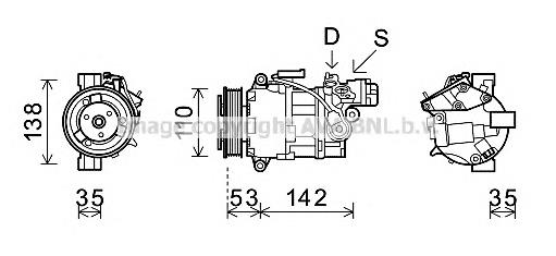 Compressor de aparelho de ar condicionado BMW 64509128940 preço, a partir de 117,58 USD