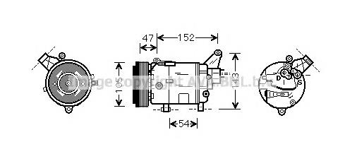 Compressor de aparelho de ar condicionado NRF 32409