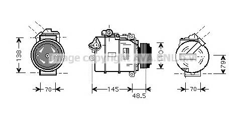 4472208029 BMW Compressor de aparelho de ar condicionado