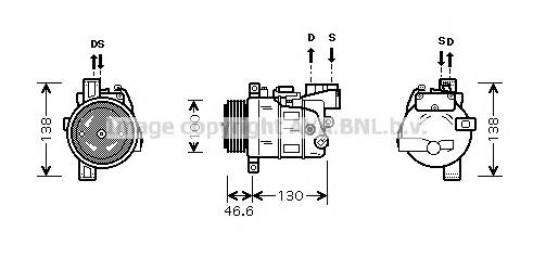 6452693561302 BMW Compressor de aparelho de ar condicionado