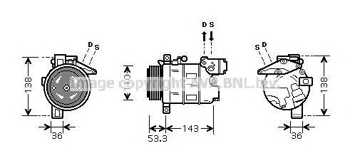 Compressor de aparelho de ar condicionado BMW 64524149481 preço, a partir de 105,56 USD