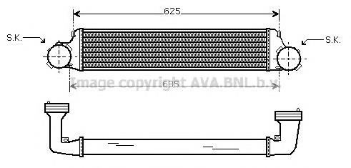 1787779 BMW Radiador de intercooler