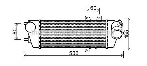 96409 Nissens Radiador de intercooler