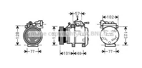 2K52Y61450 Hyundai/Kia Compressor de aparelho de ar condicionado