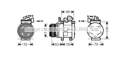 Compressor de aparelho de ar condicionado Nissens 89271