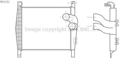 Radiador de intercooler para Mercedes Benz Truck TRUCK ATEGO 