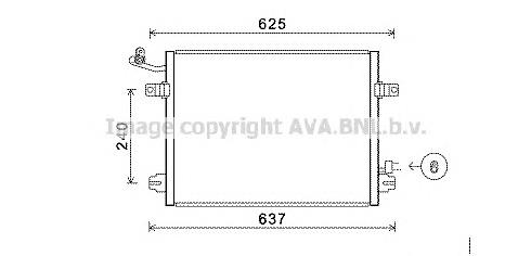 Radiador de aparelho de ar condicionado NRF 350430