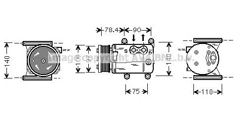 Compressor de aparelho de ar condicionado Jaguar XR858532 preço, a partir de 253,68 USD