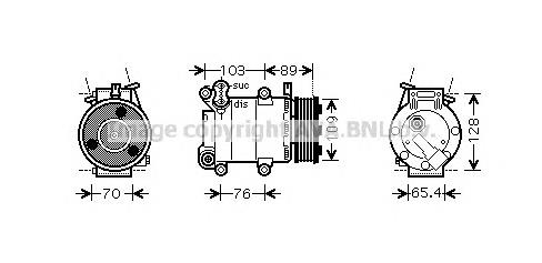 8603615 Volvo Compressor de aparelho de ar condicionado
