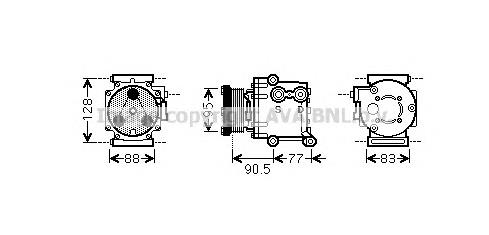 1681193 Ford Compressor de aparelho de ar condicionado