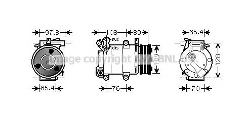 BP8F61450B Mazda Compressor de aparelho de ar condicionado
