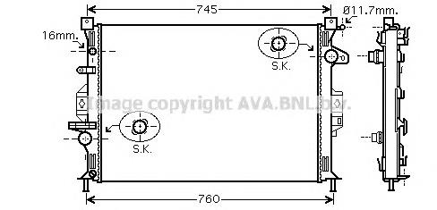 31368299 Volvo Radiador de esfriamento de motor