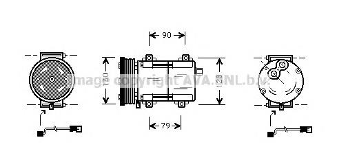 Compressor de aparelho de ar condicionado ACP128 Lucas
