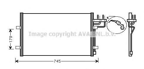 1234248 Ford Radiador de aparelho de ar condicionado
