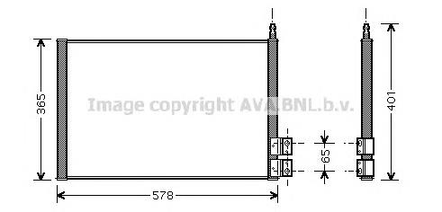 1672022 Ford Radiador de aparelho de ar condicionado