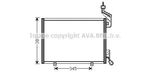 1717508 Ford Radiador de aparelho de ar condicionado