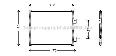 Radiador de aparelho de ar condicionado NRF 35357