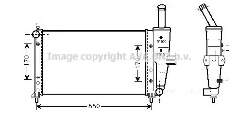 Compre 46788046 Fiat/Alfa/Lancia Radiador de esfriamento de motor