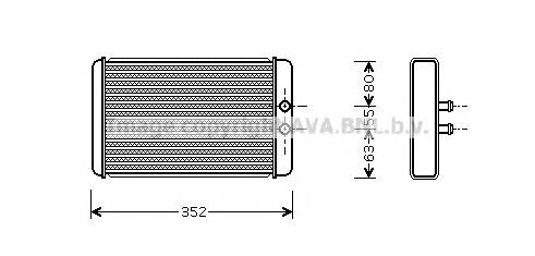Compre DRR09033 Denso Radiador de forno (de aquecedor)