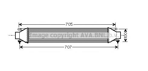 7750035 Kamoka Radiador de intercooler