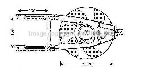 Ventilador elétrico de esfriamento montado (motor + roda de aletas) NRF 47227 preço, a partir de 67,13 USD