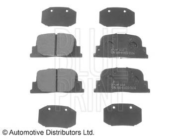 PP231AF Japan Parts Sapatas do freio traseiras de disco