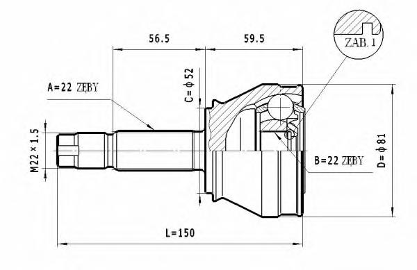 Junta homocinética externa dianteira Fiat Palio  178BX ao melhor preço