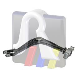 9650256880 Peugeot/Citroen Braço oscilante inferior esquerdo de suspensão dianteira