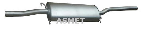 A6394902681 Mercedes Silenciador, parte central