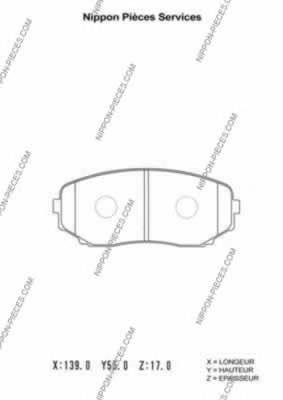 Compre TKY83328Z Mazda Sapatas do freio dianteiras de disco