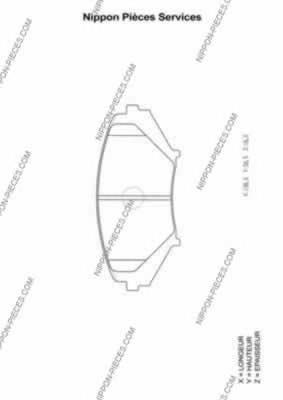 F1YA3328ZB Mazda Sapatas do freio dianteiras de disco