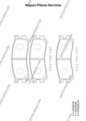 Compre J0Y12643ZB Mazda Sapatas do freio traseiras de disco